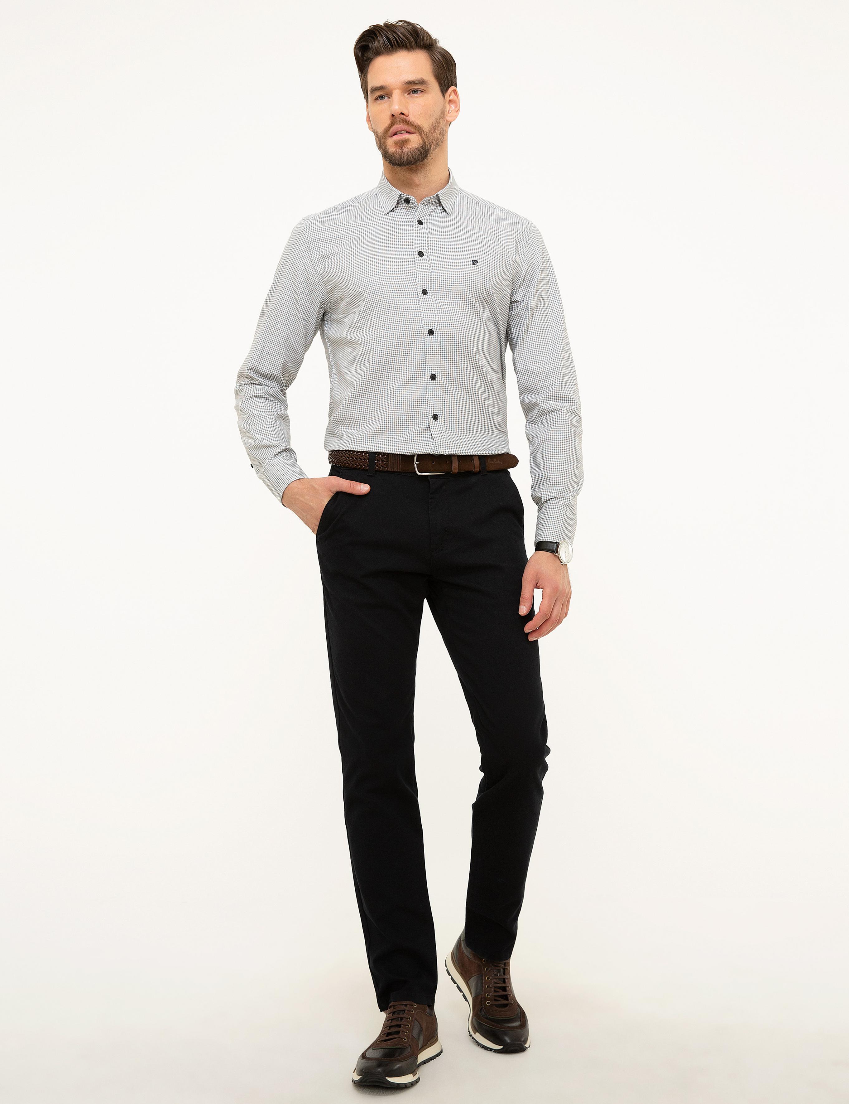 Siyah Slim Fit Uzun Kollu Gömlek