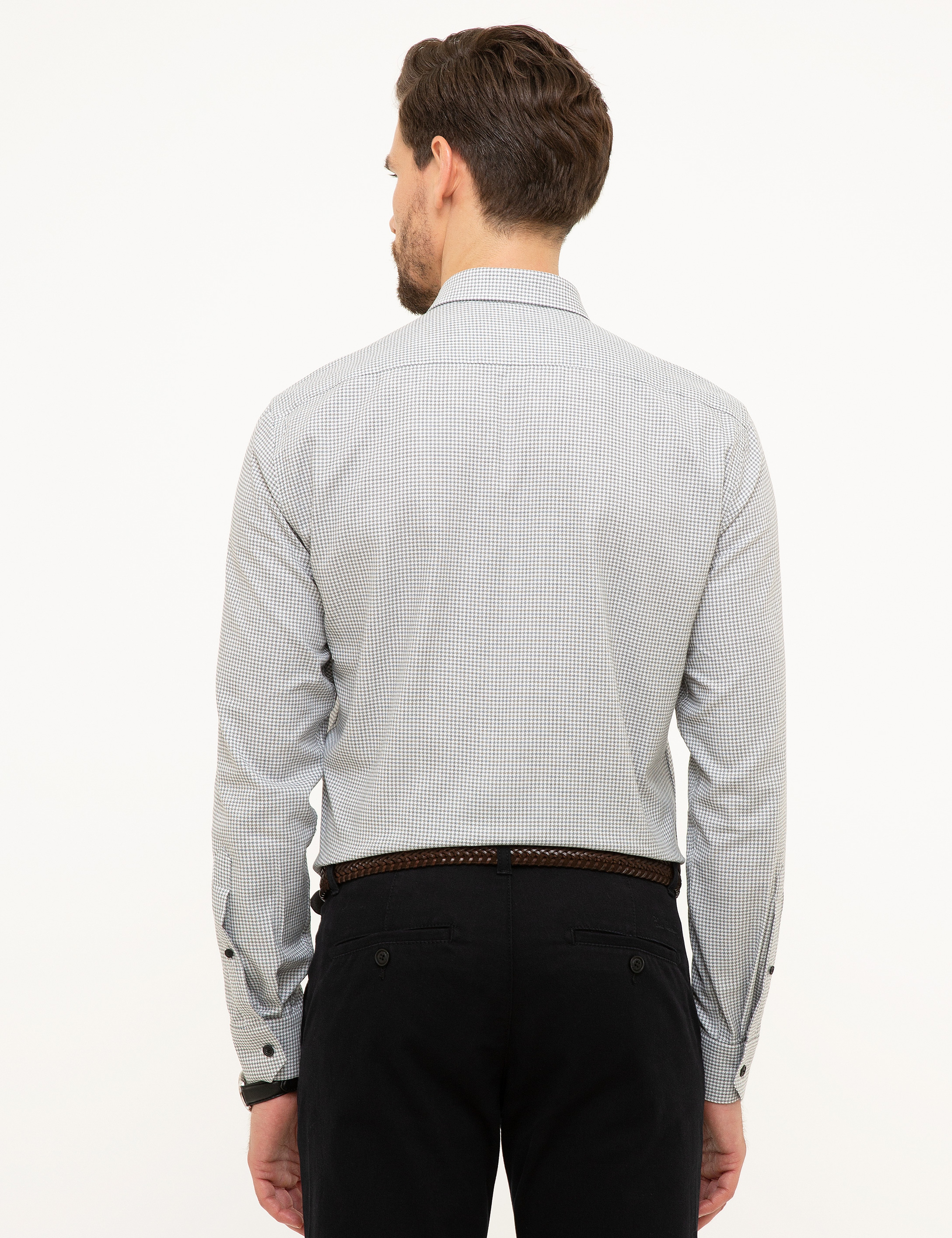 Siyah Slim Fit Uzun Kollu Gömlek