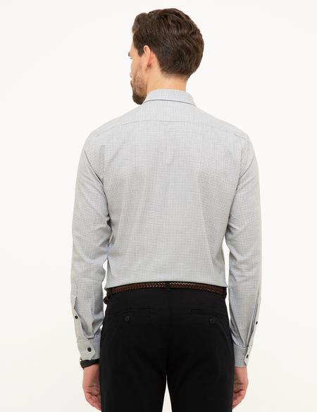 Siyah Slim Fit Uzun Kollu Gömlek - 50209596009