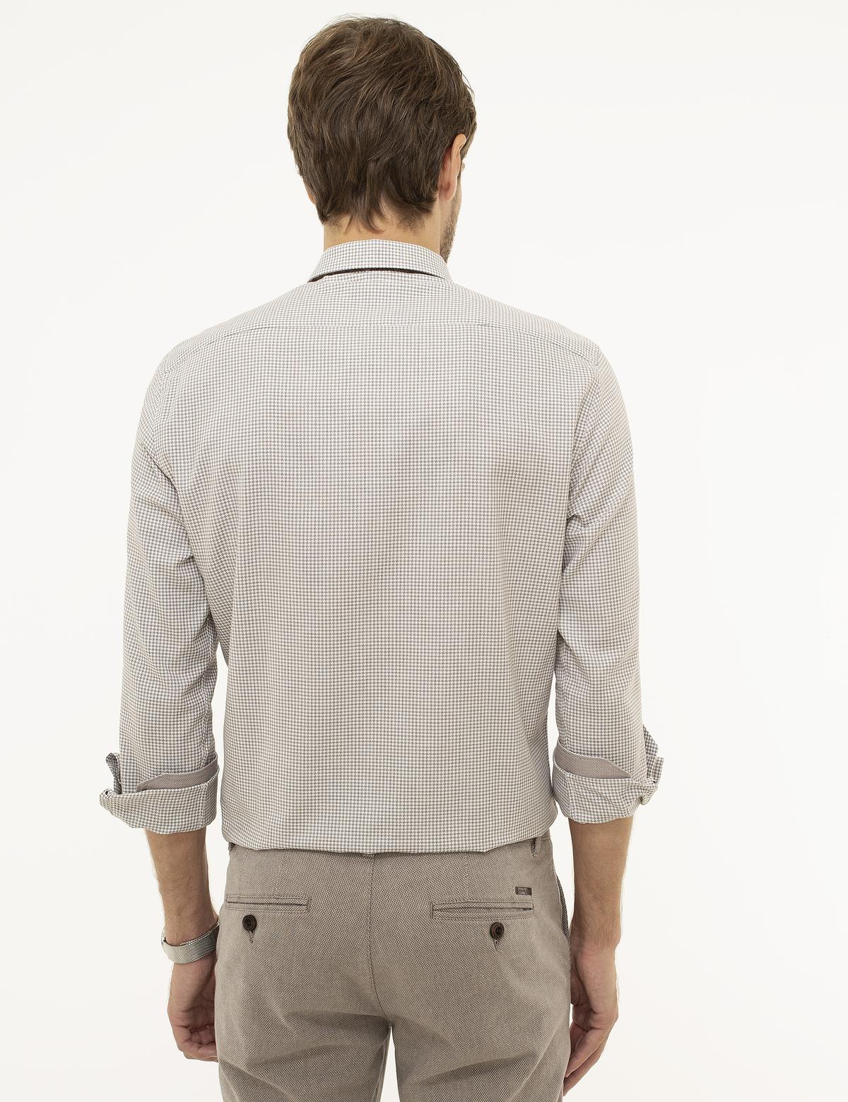 Kahverengi Slim Fit Gömlek - 50209596012