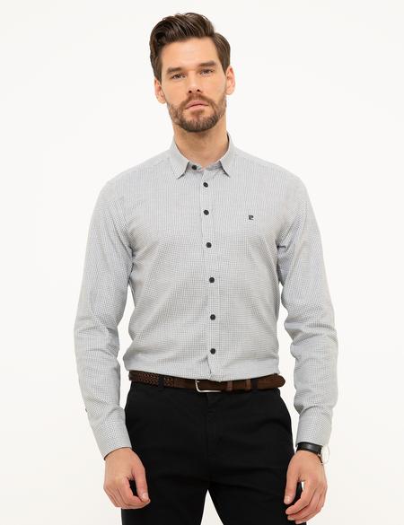 Siyah Slim Fit Uzun Kollu Gömlek - 50209596009