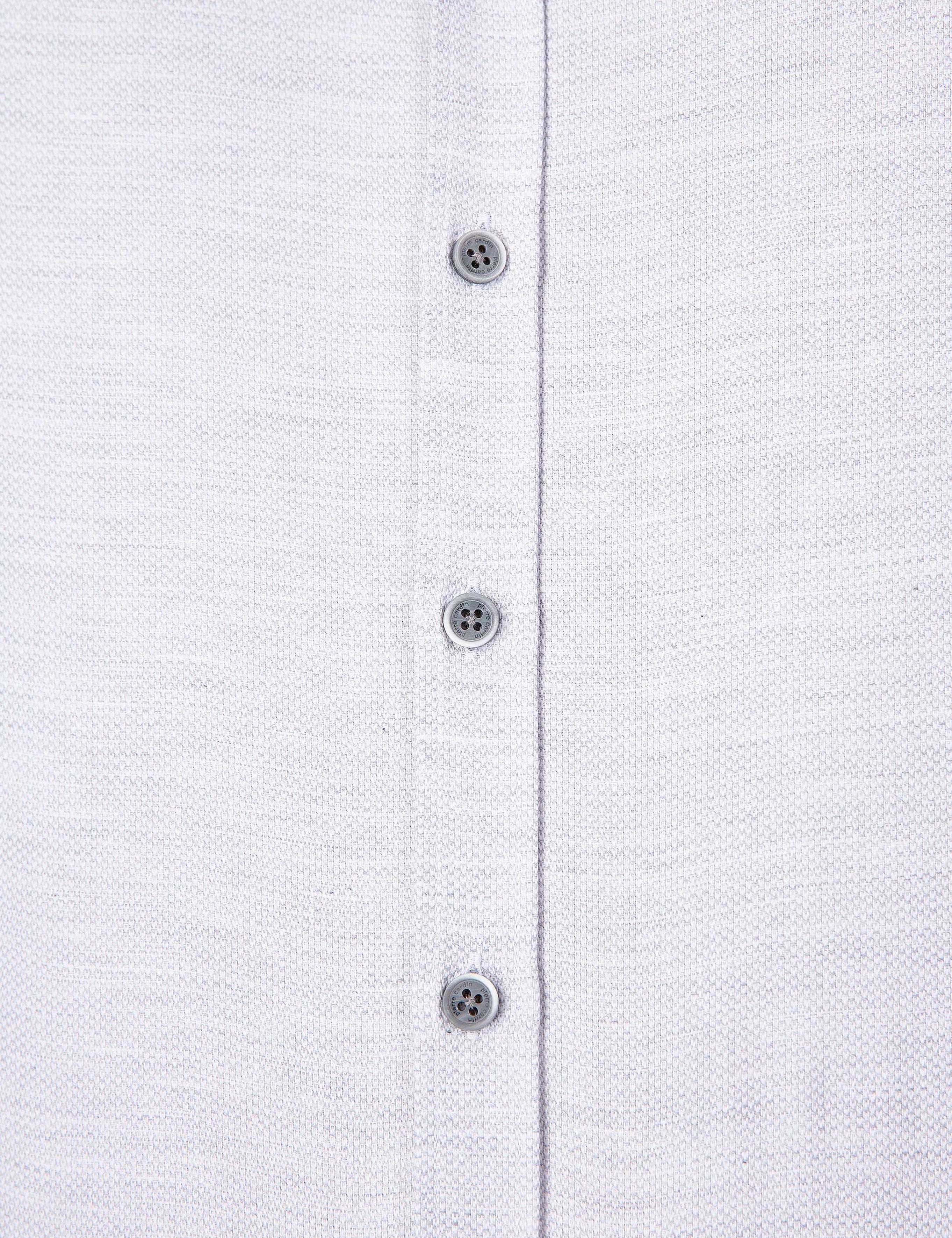 Gri Slim Fit Oxford Gömlek