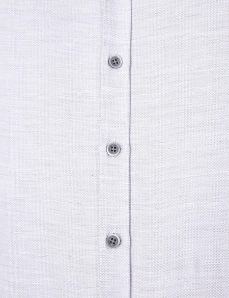 Gri Slim Fit Oxford Gömlek - 50209699020