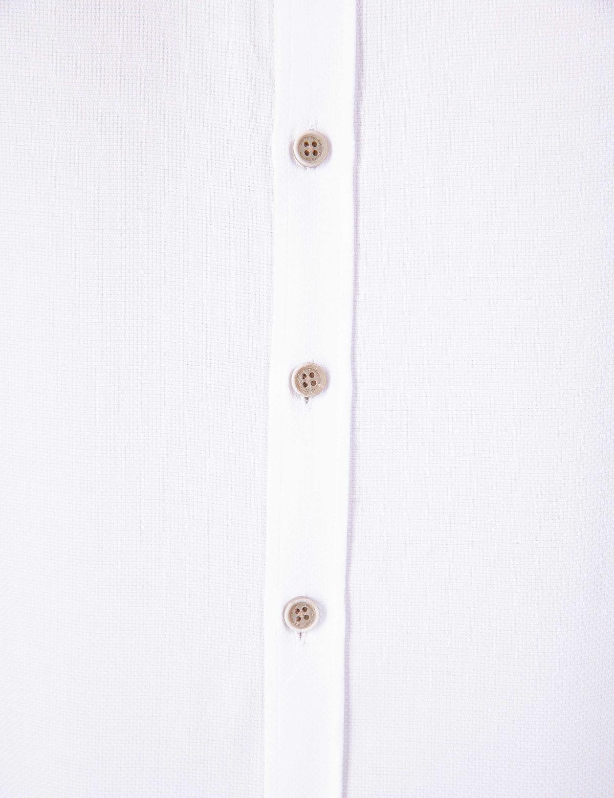 Beyaz Slim Fit Oxford Gömlek - 50209699011