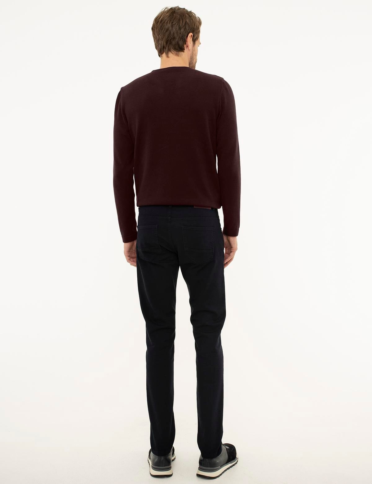 Lacivert Slim Fit Kanvas Pantolon - 50209769065