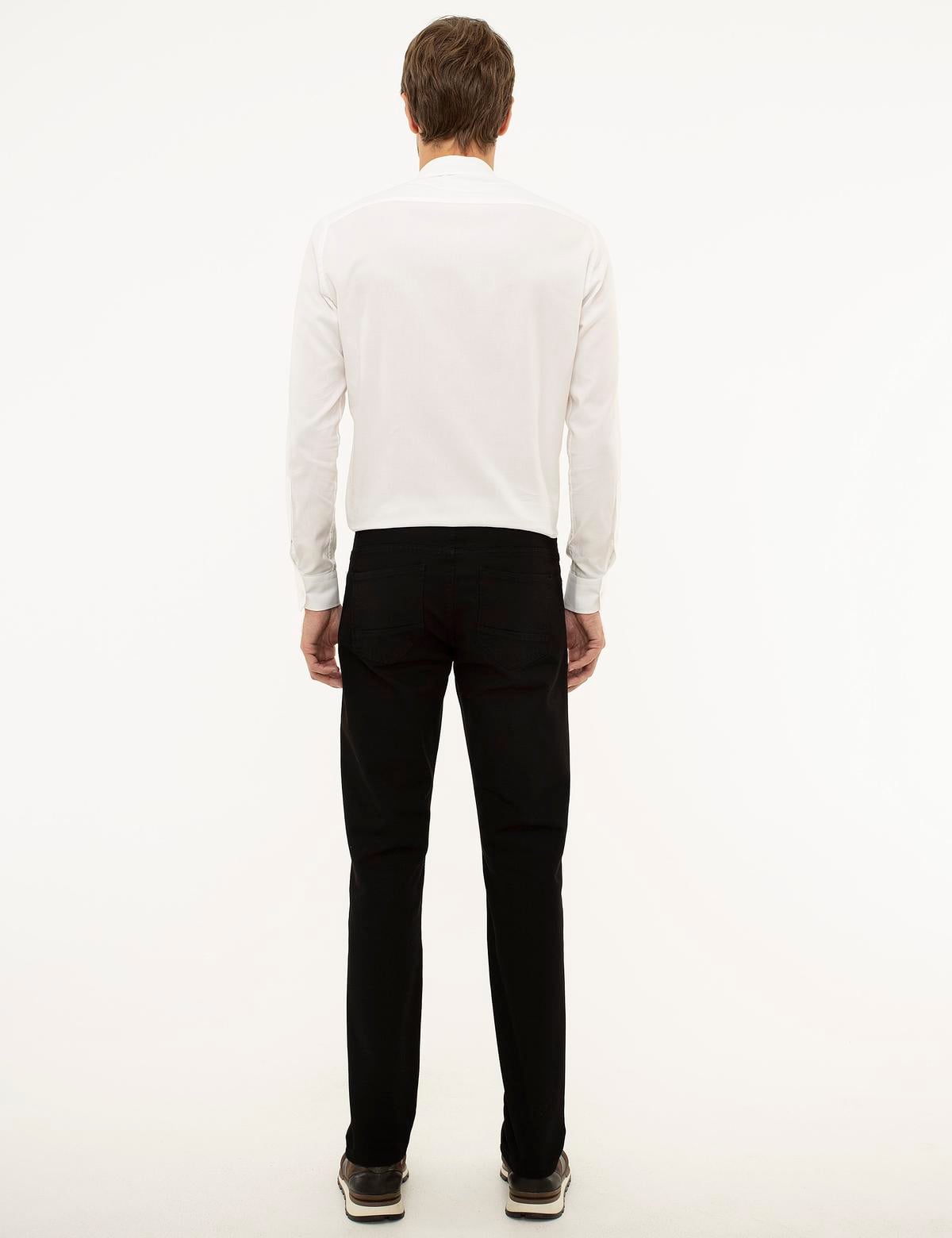 Siyah Slim Fit Chino Pantolon - 50209769075