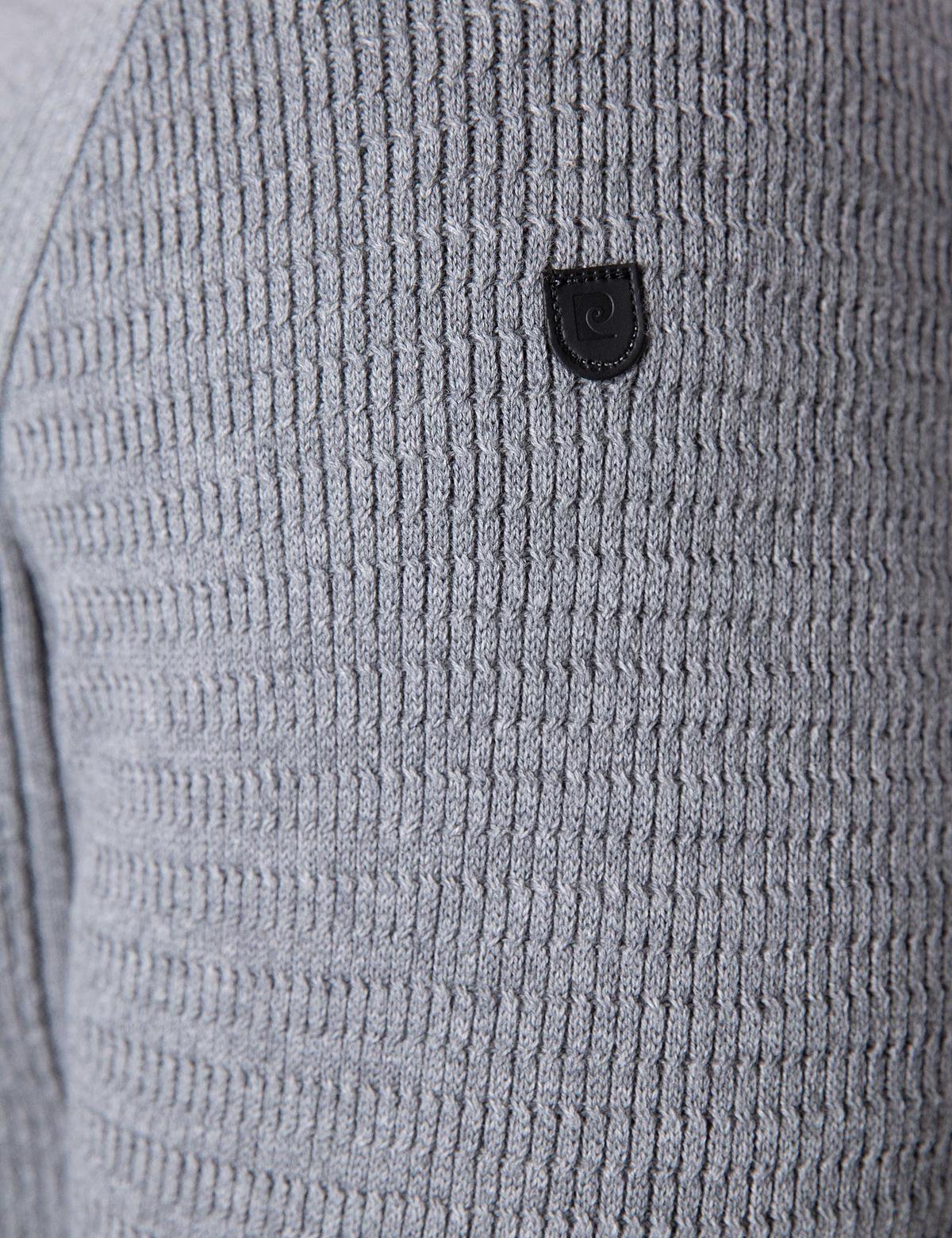 Gri Melanj Slim Fit Bisiklet Yaka Triko Kazak - 50209935091