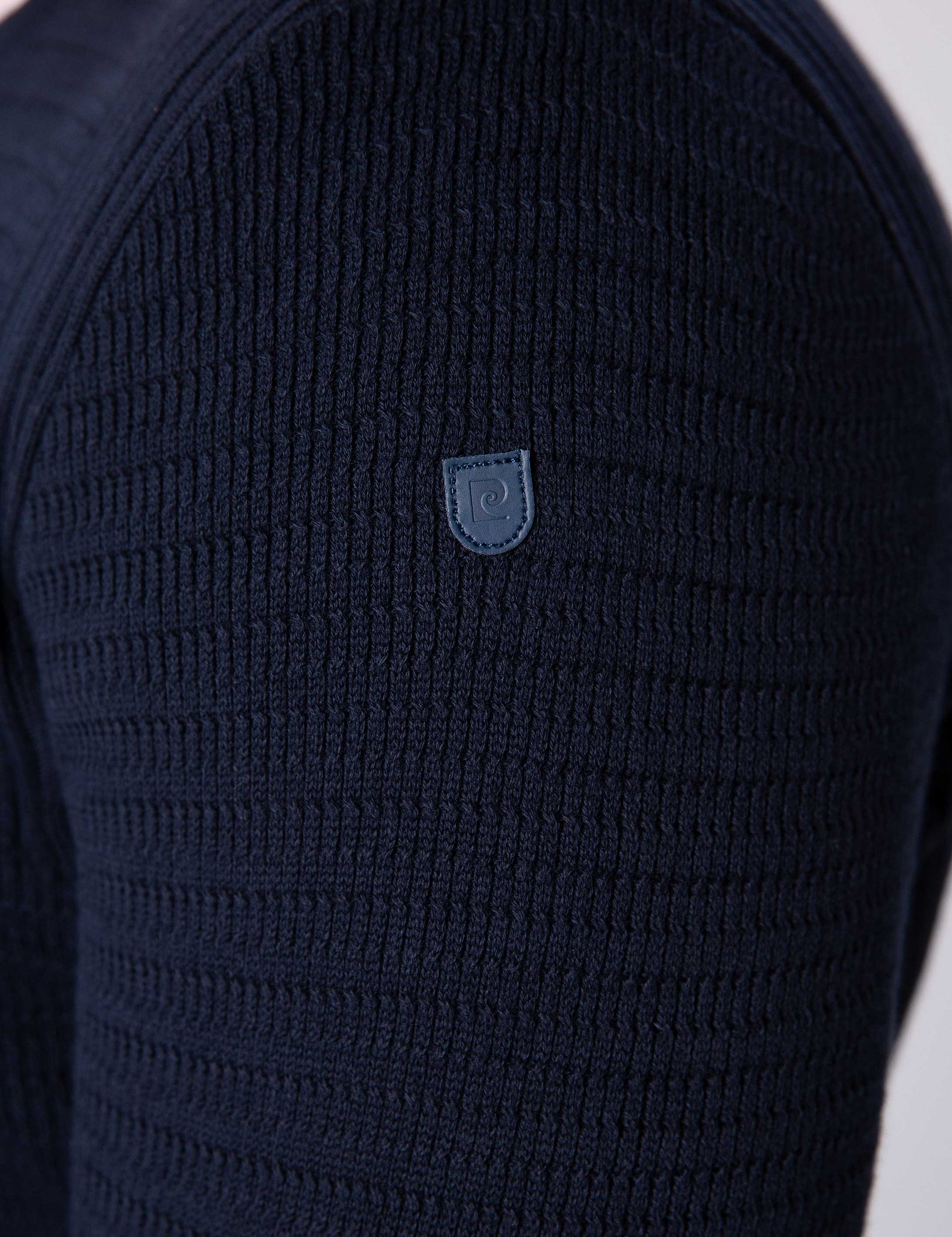 Koyu Lacivert Slim Fit Kazak - Image 6