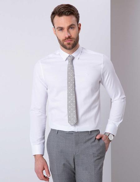 Beyaz Slim Fit Gömlek - 50210019011