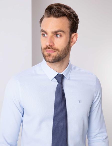 Açık Mavi Slim Fit Oxford Gömlek - 50210019029