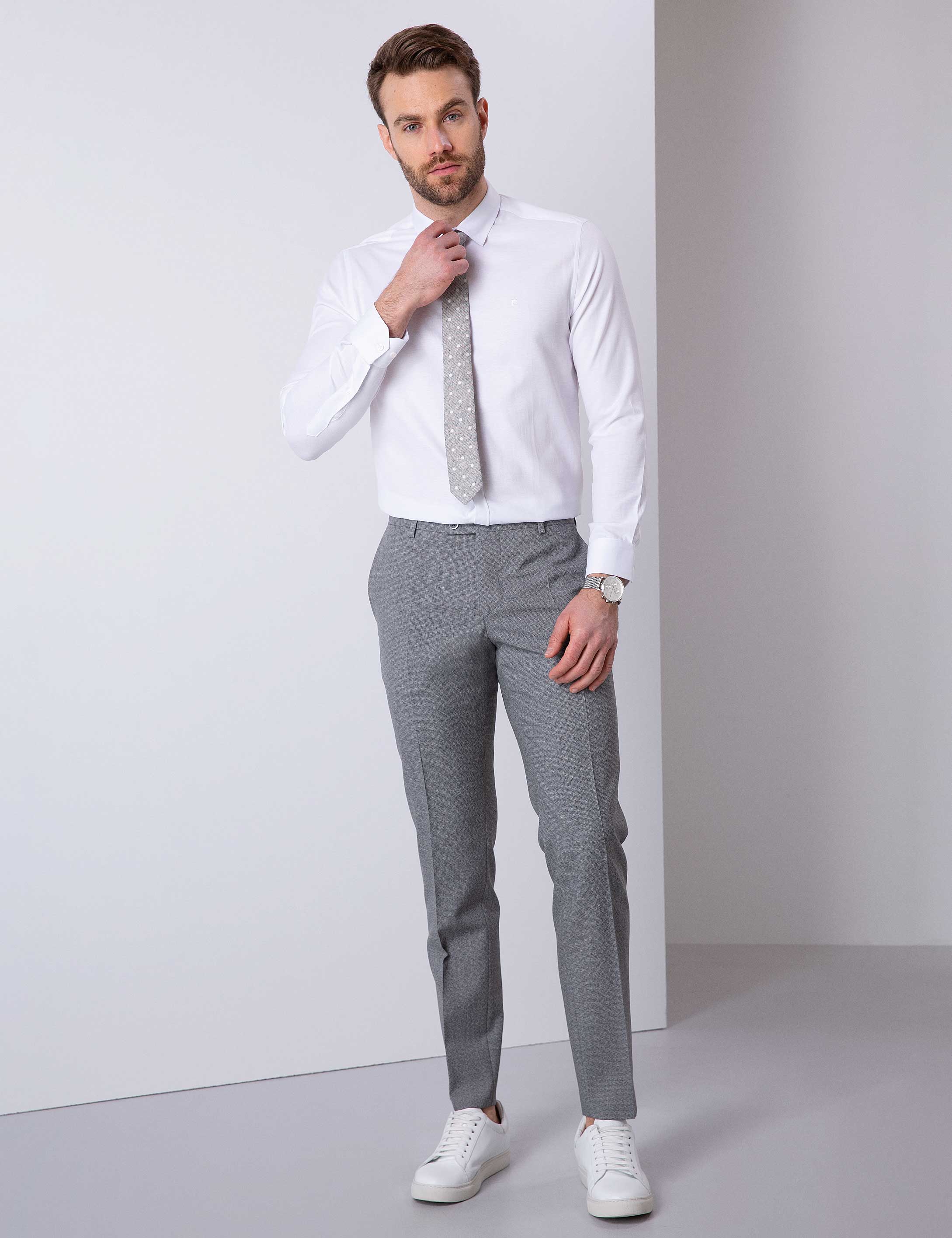 Beyaz Slim Fit Gömlek - 50210019011