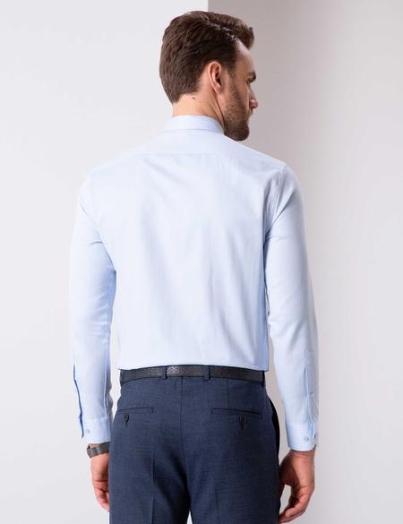 Açık Mavi Slim Fit Oxford Gömlek - 50210019029