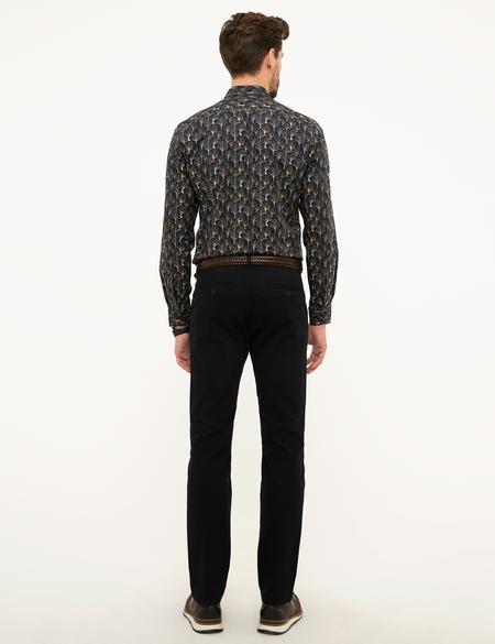 Siyah Slim Fit Chino Pantolon - 50210113119