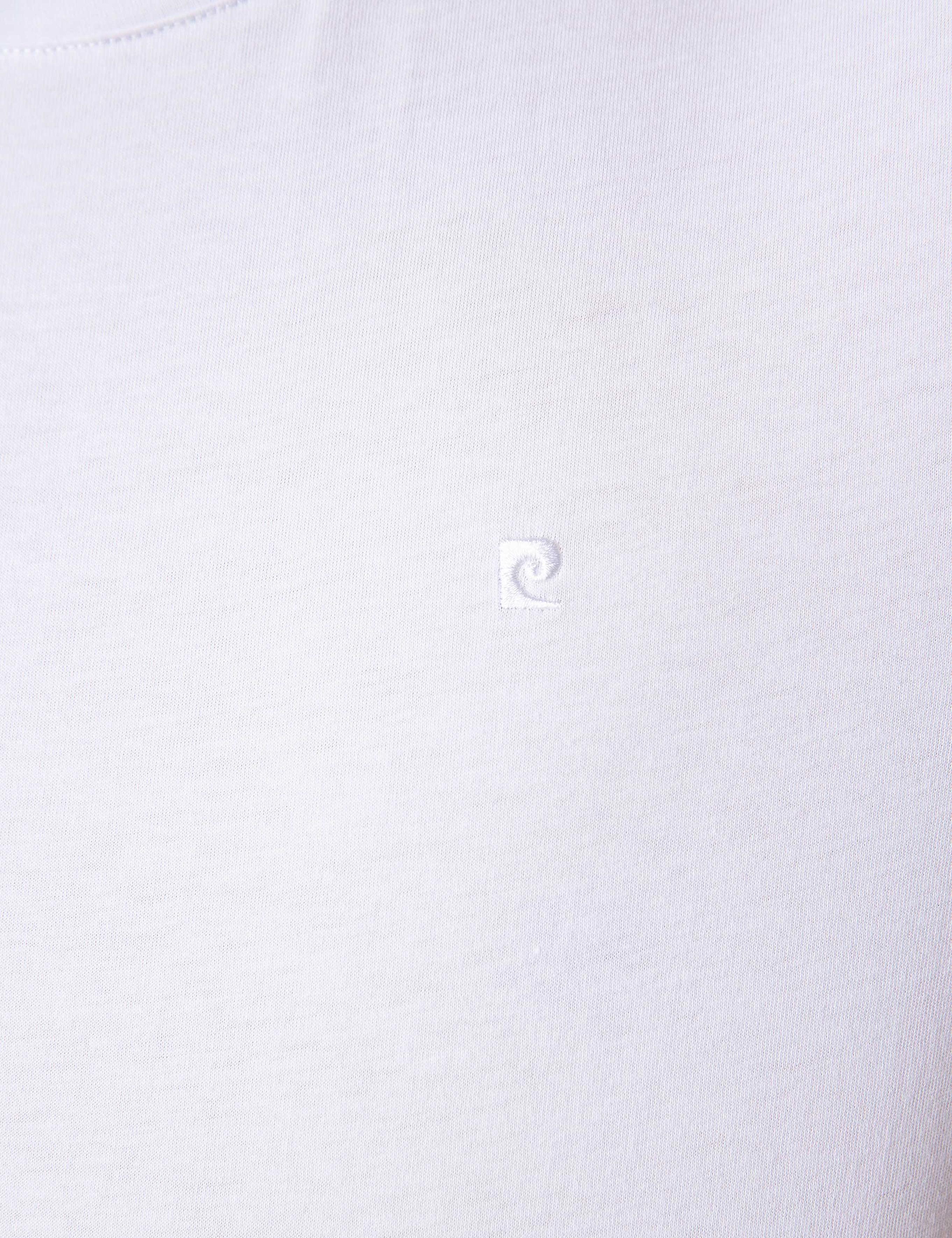 Beyaz Slim Fit Bisiklet Yaka Basic T-Shirt