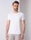 Beyaz Slim Fit Bisiklet Yaka Basic T-Shirt