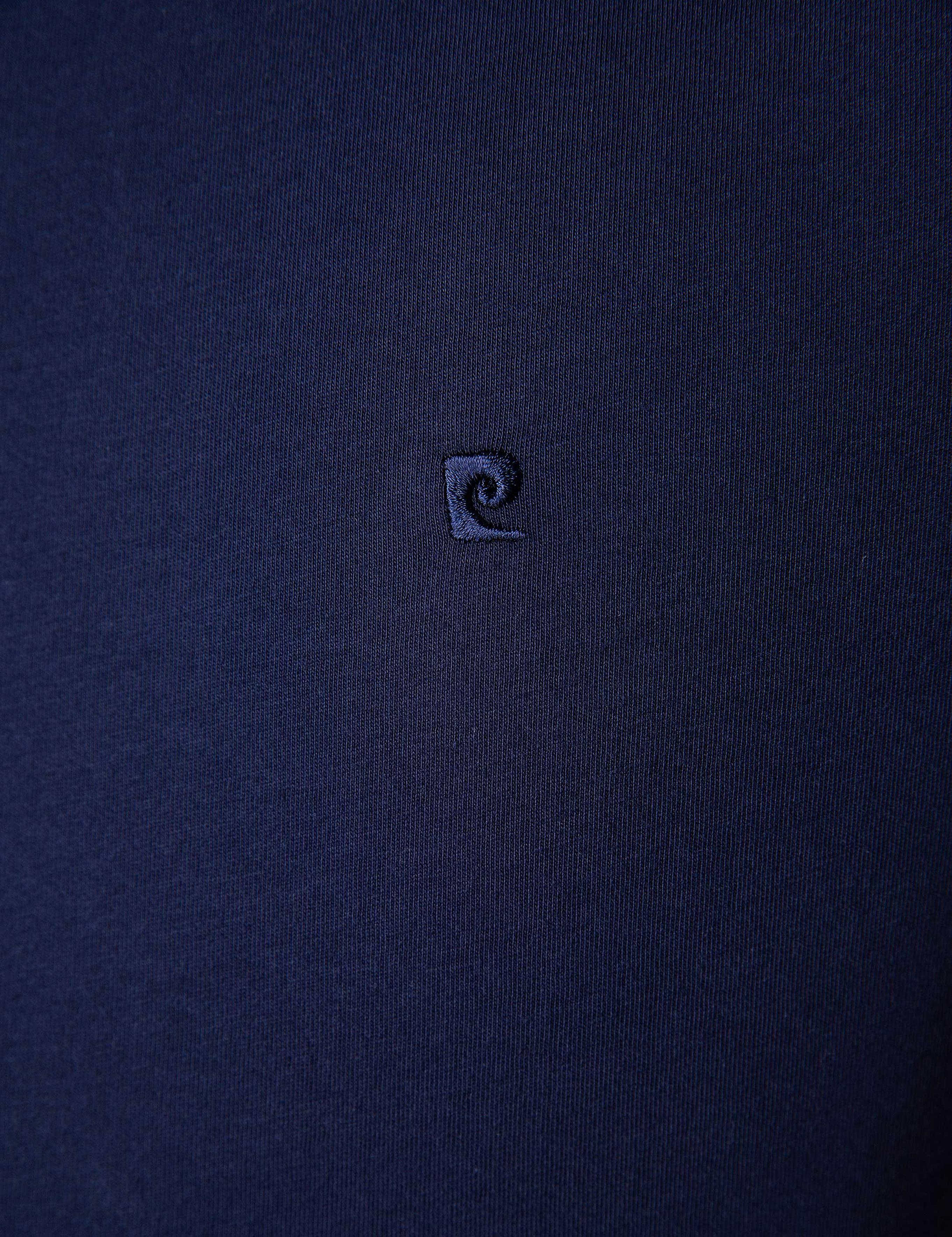 Lacivert Slim Fit Bisiklet Yaka Basic T-Shirt