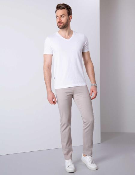 Beyaz Slim Fit T-Shirt - 50210218008