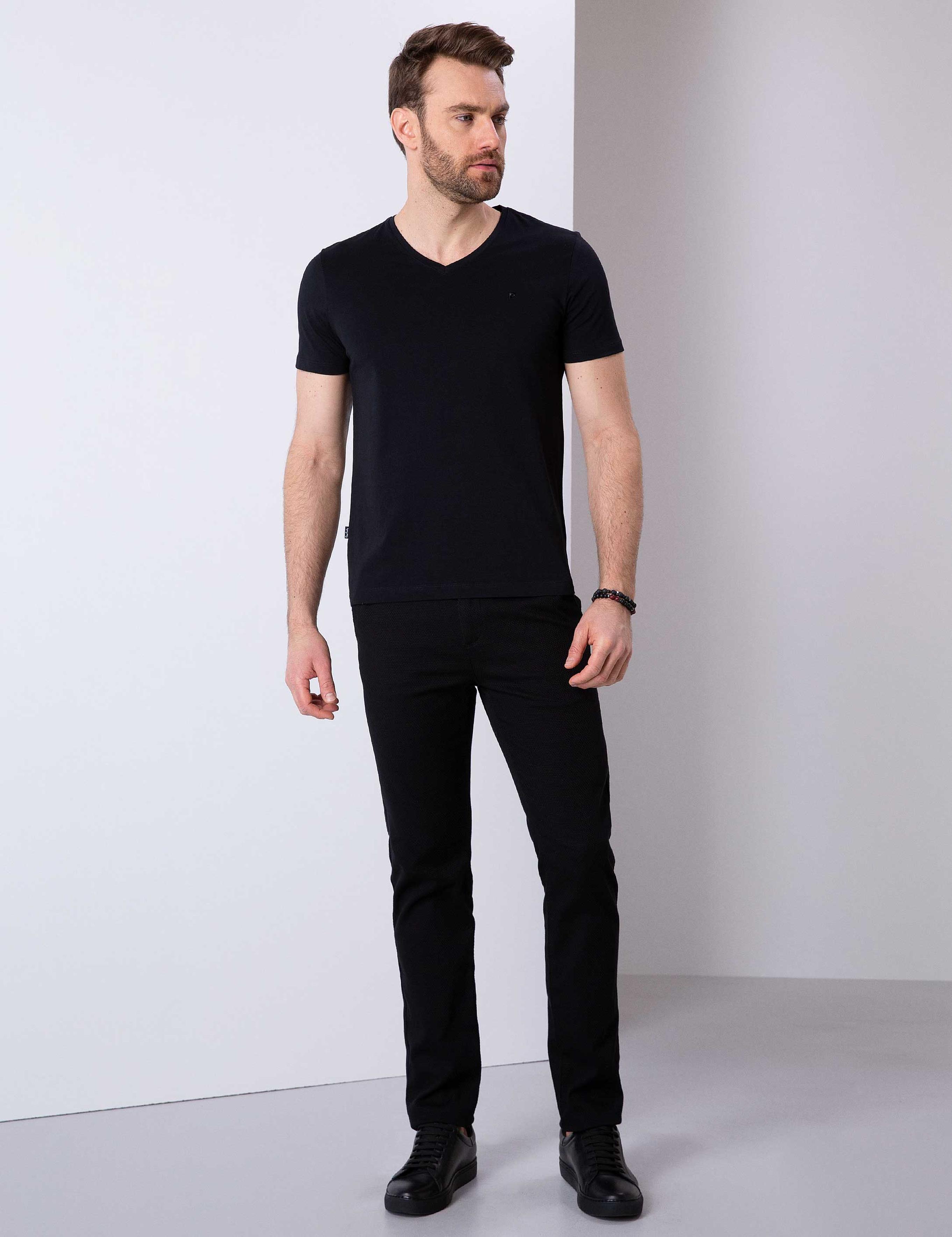 Siyah Slim Fit T-Shirt