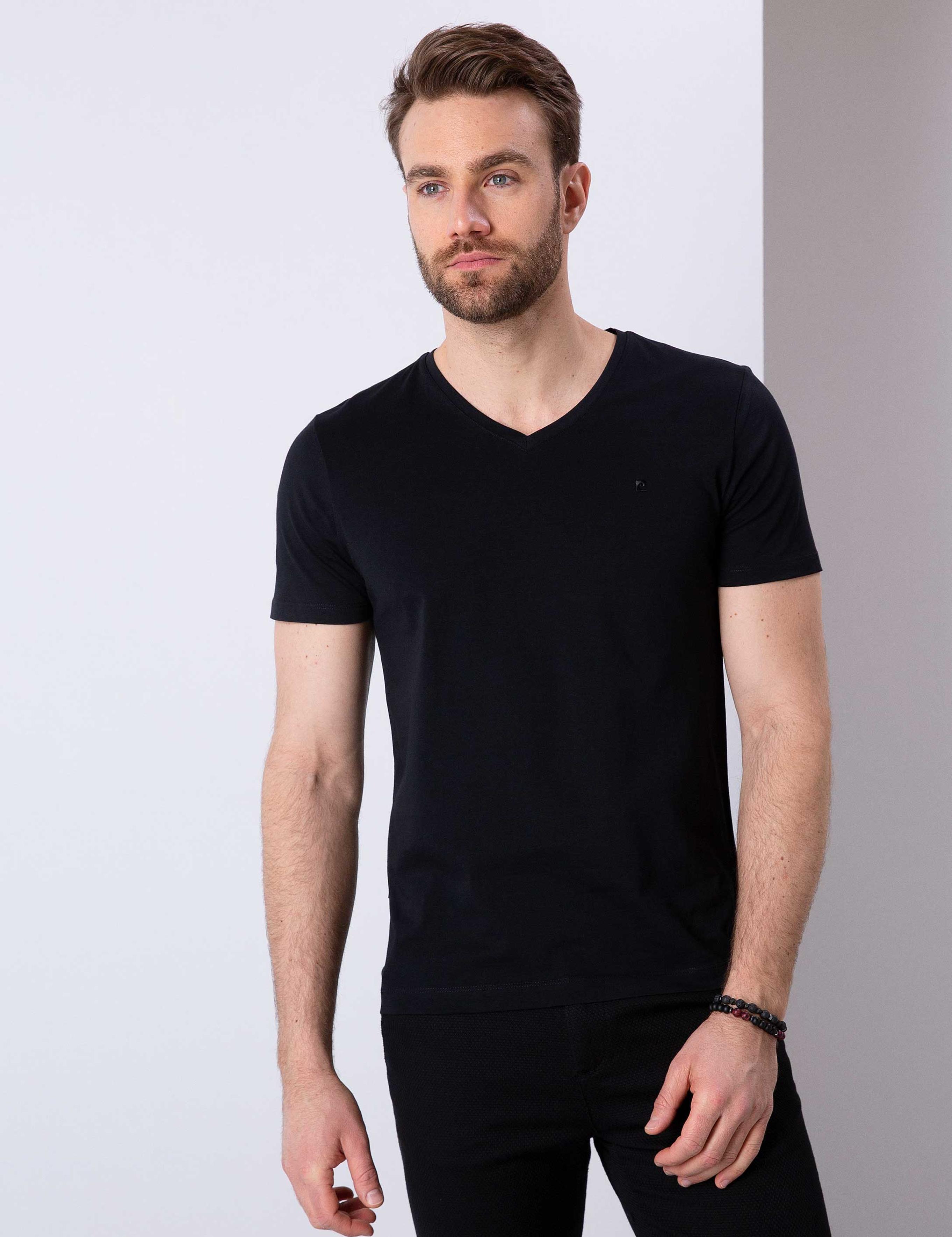Siyah Slim Fit T-Shirt