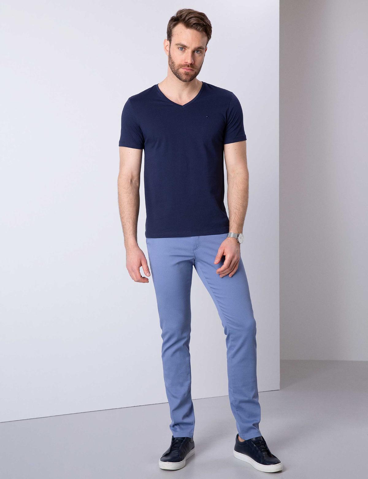 Lacivert Slim Fit T-Shirt - 50210218024