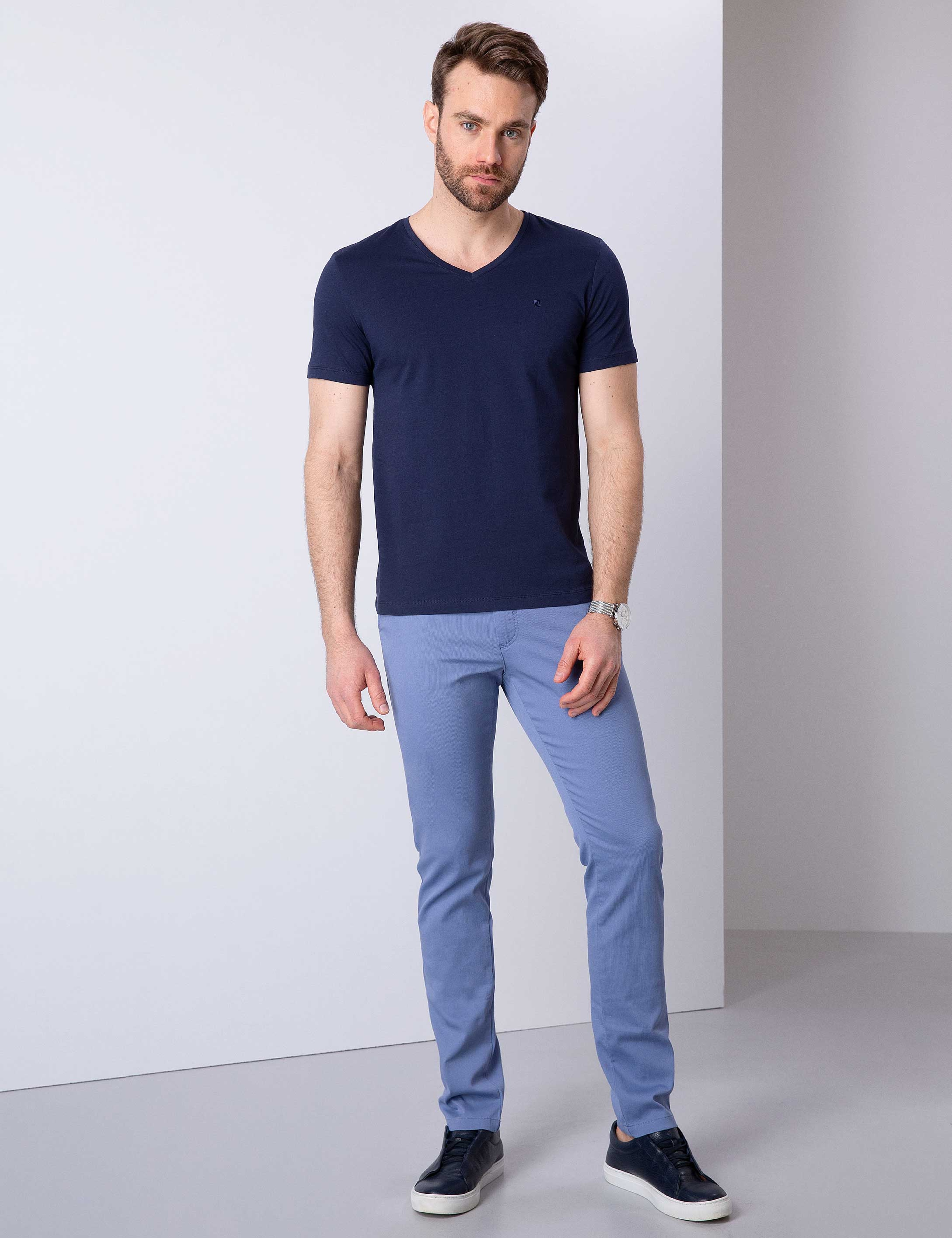 Lacivert Slim Fit T-Shirt - Image 2