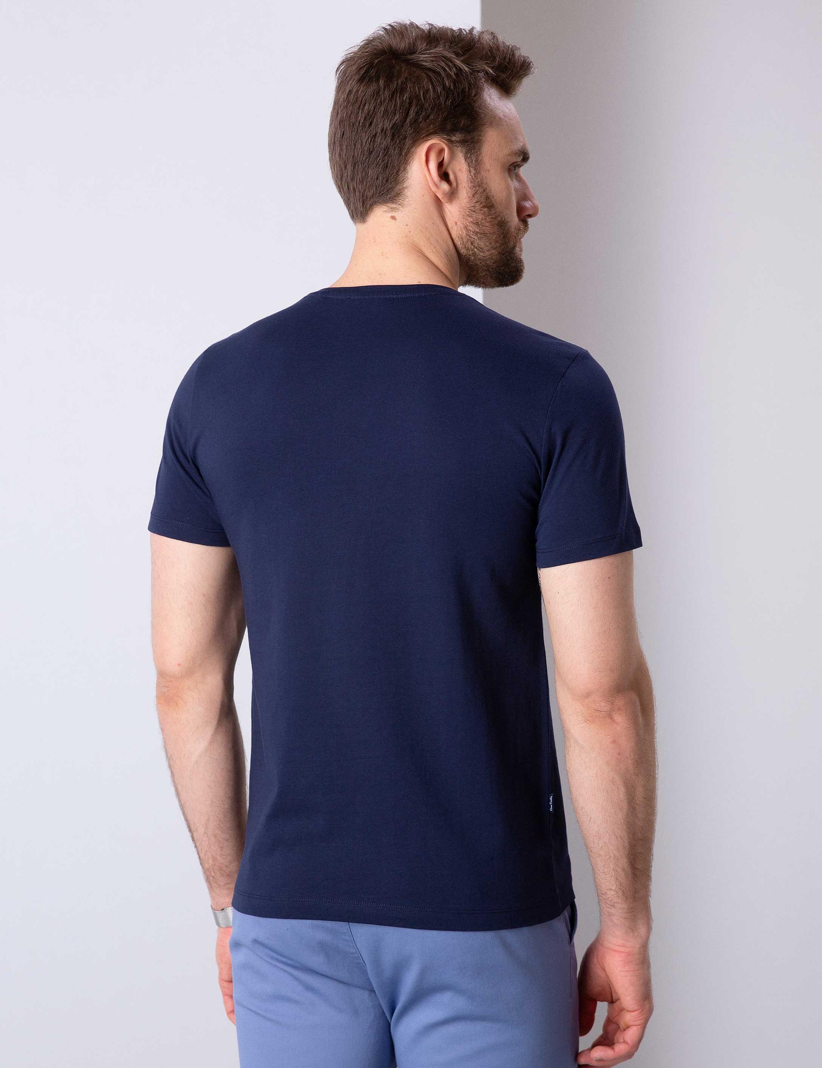 Lacivert Slim Fit T-Shirt