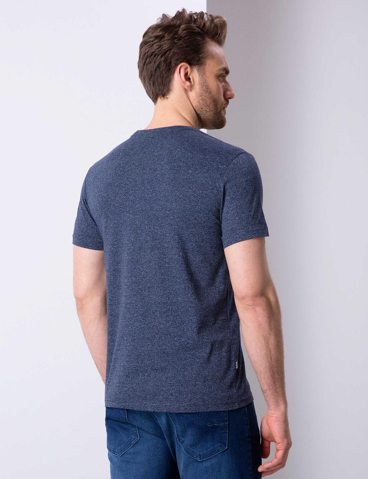 Lacivert Slim Fit T-Shirt - 50210219007