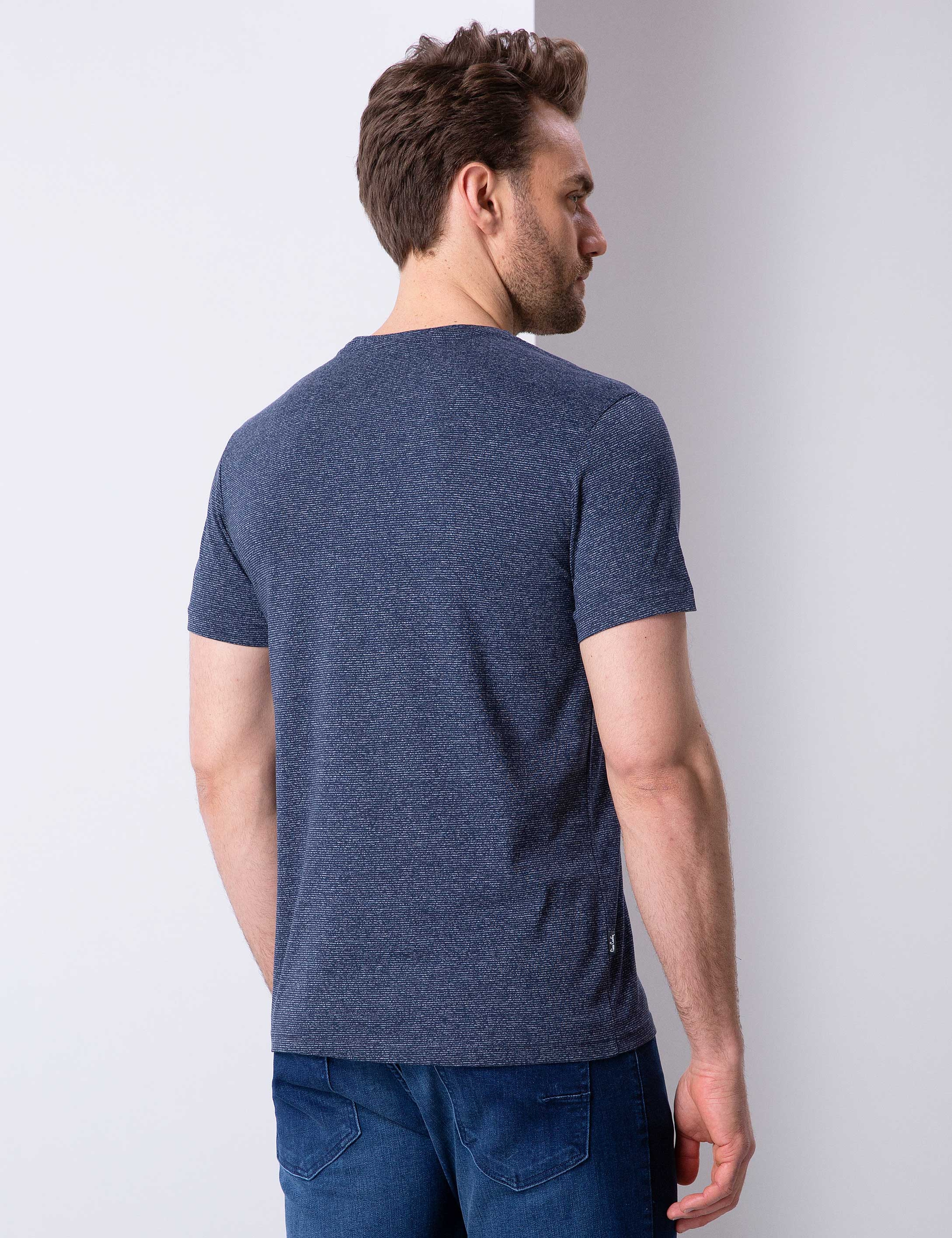 Lacivert Slim Fit T-Shirt
