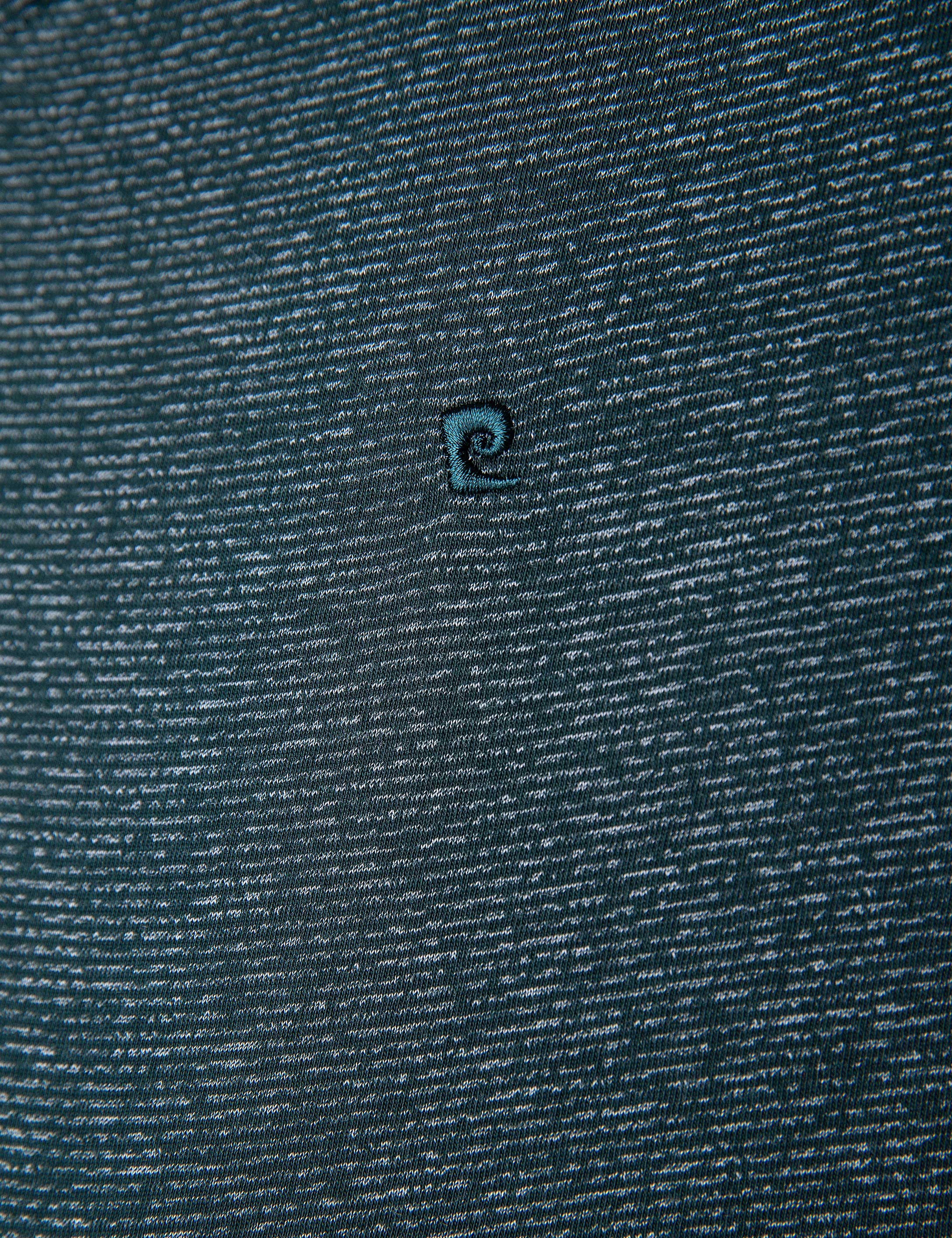 Koyu Yeşil Slim Fit V Yaka T-Shirt - Image 5