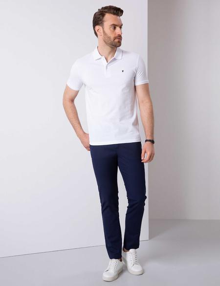 Beyaz Slim Fit Basic Tişört - 50210220008