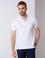 Beyaz Slim Fit Basic Polo Yaka T-Shirt