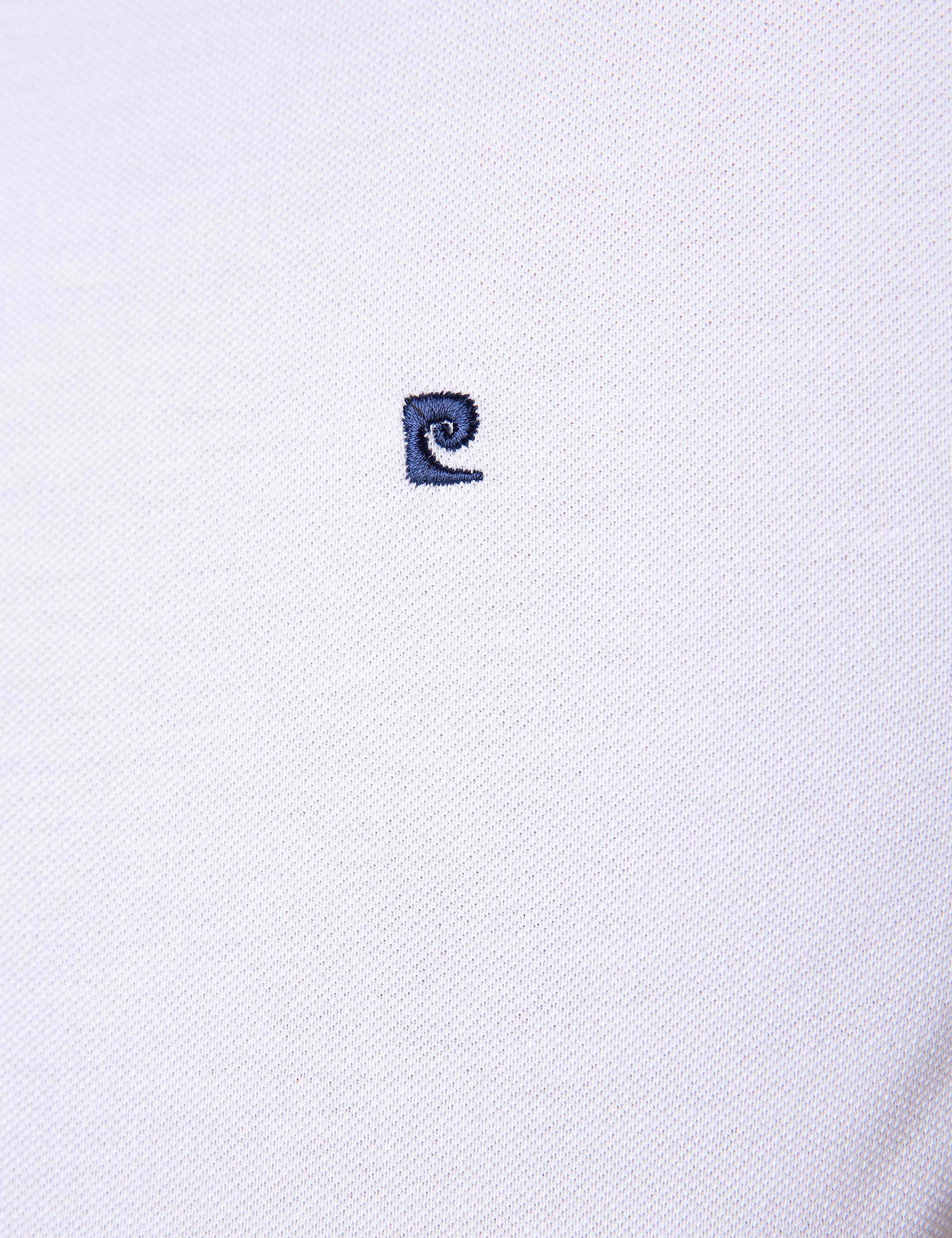 Beyaz Slim Fit Basic Polo Yaka T-Shirt - Image 5