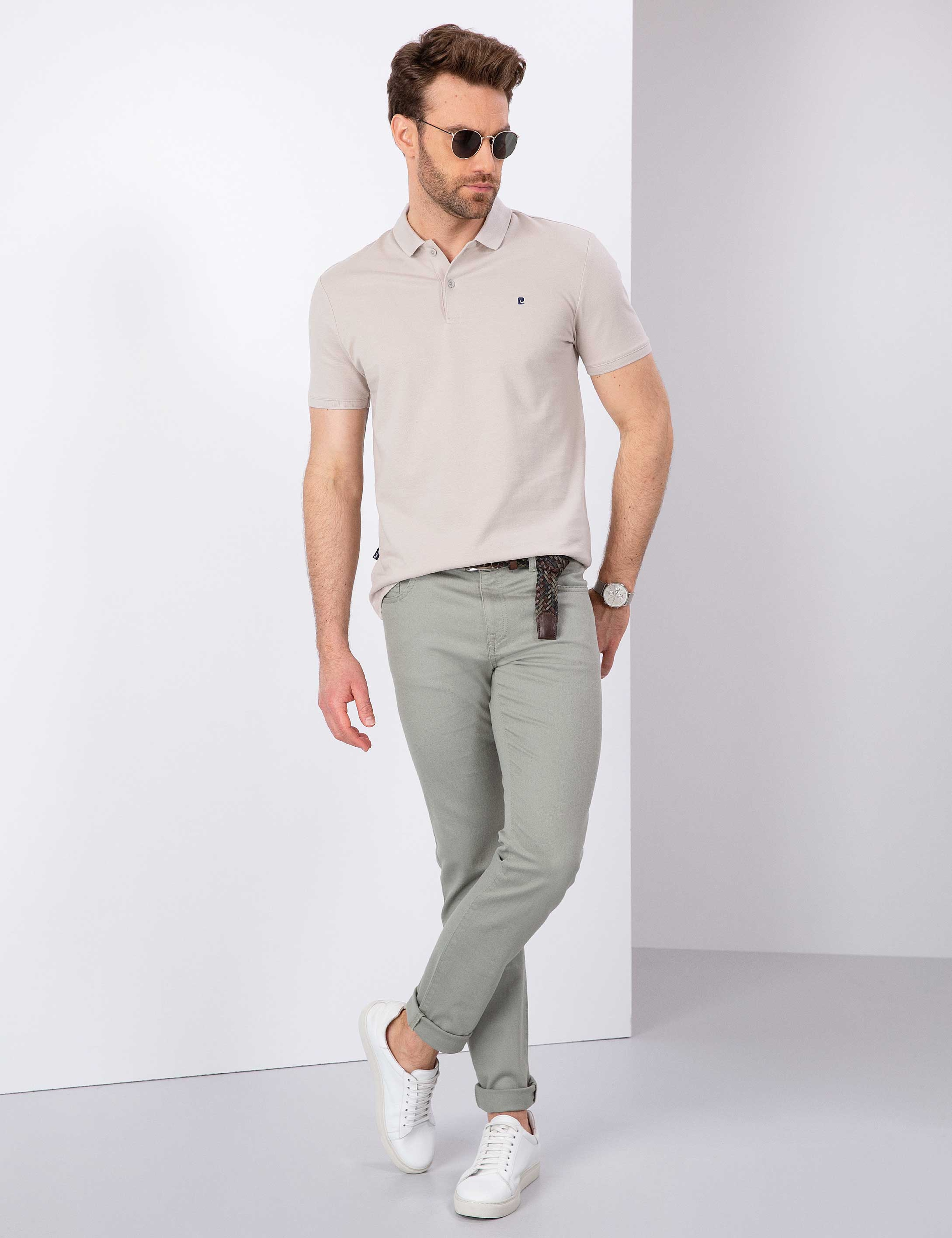 Taş Slim Fit Basic Polo Yaka T-Shirt - Image 5