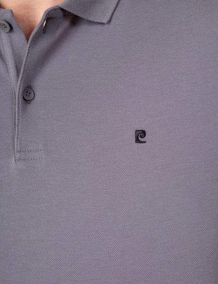 Koyu Gri Slim Fit Basic Tişört - 50210220071