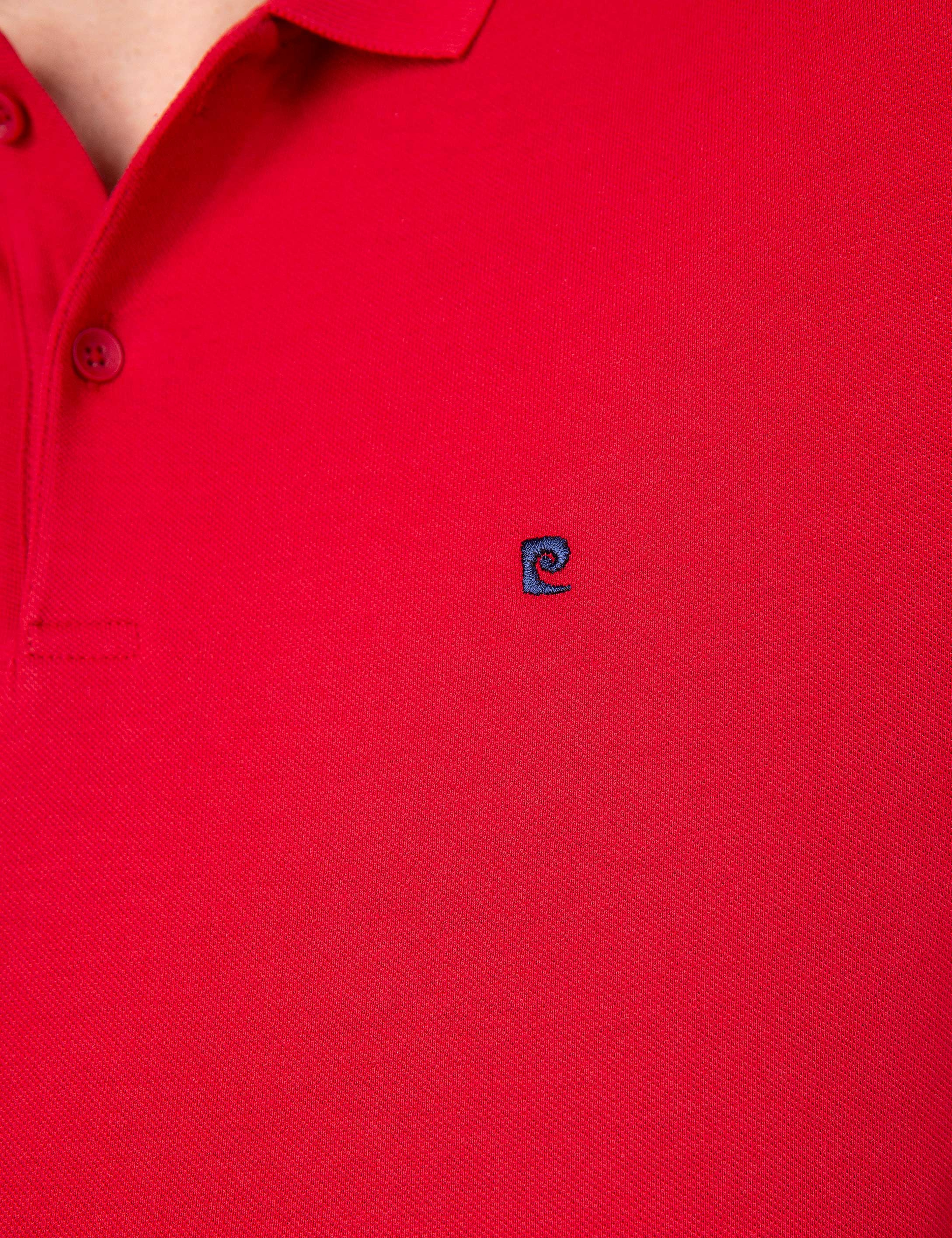 Kırmızı Slim Fit Basic Polo Yaka T-Shirt