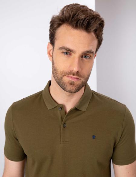 Haki Slim Fit Basic Polo Yaka T-Shirt - 50210220091