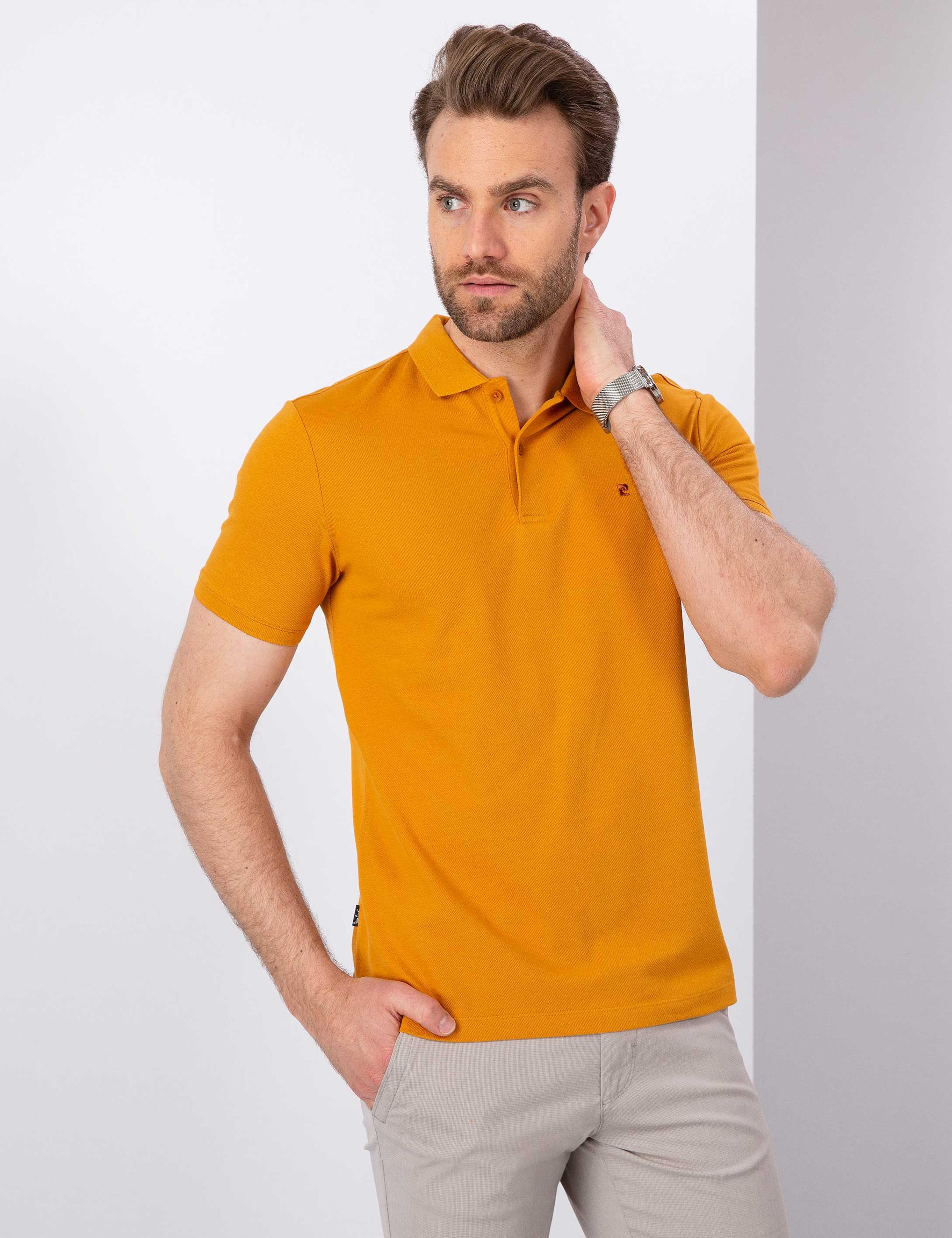 Safran Slim Fit Polo Yaka T-Shirt