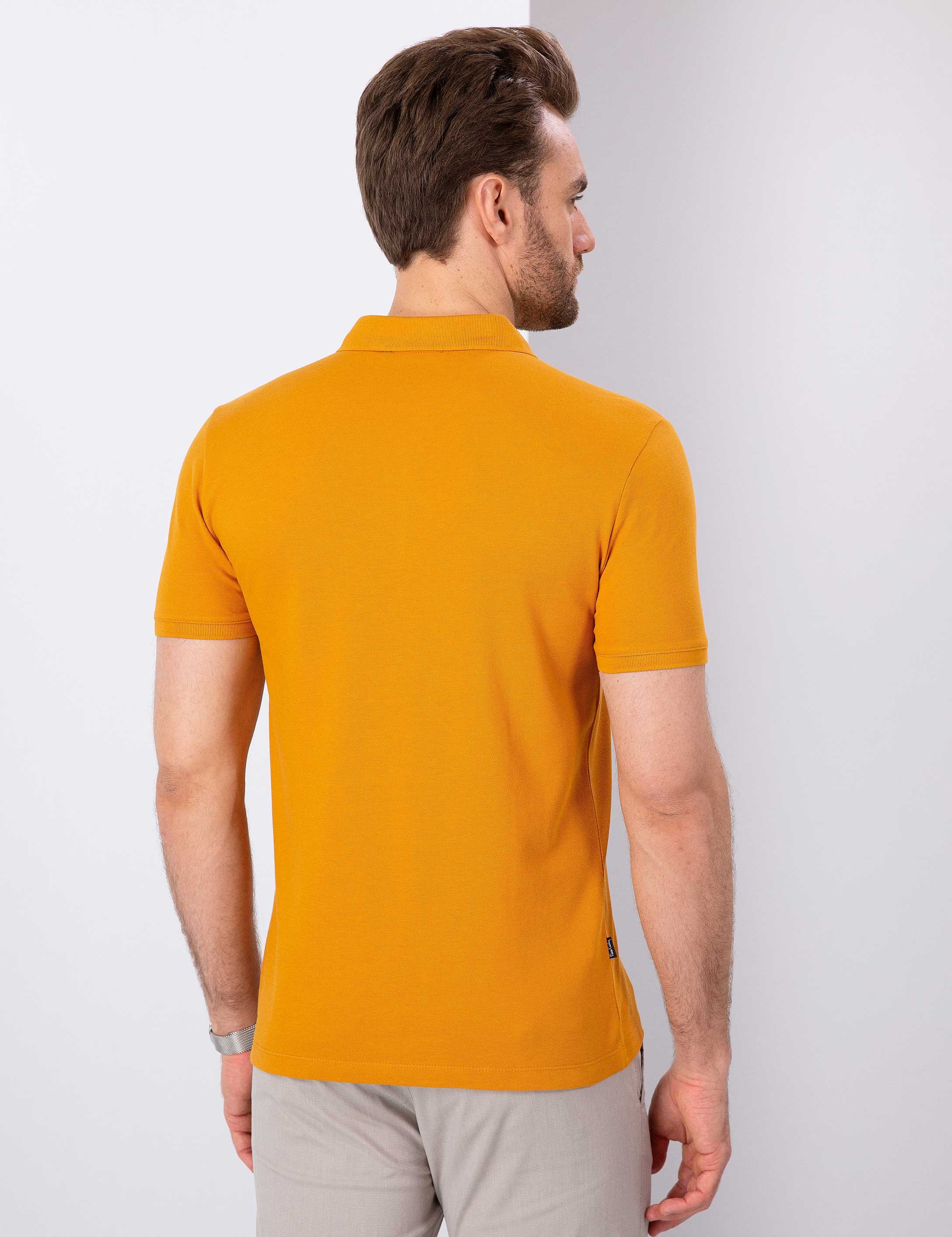 Safran Slim Fit Polo Yaka T-Shirt - Image 3