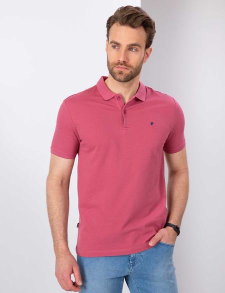 Gül Kurusu Slim Fit Polo Yaka T-Shirt - 50210220134
