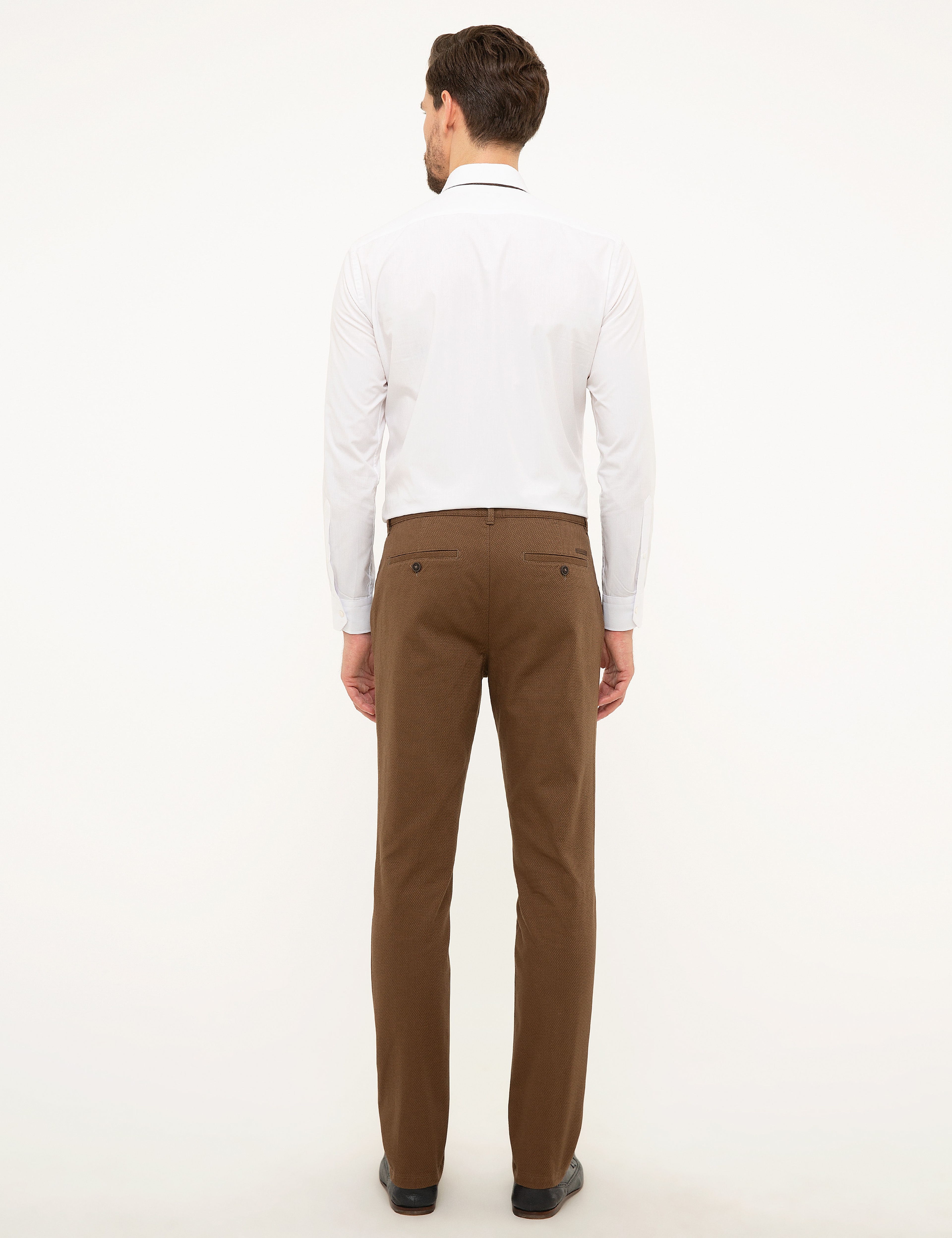 Camel Slim Fit Kanvas Pantolon