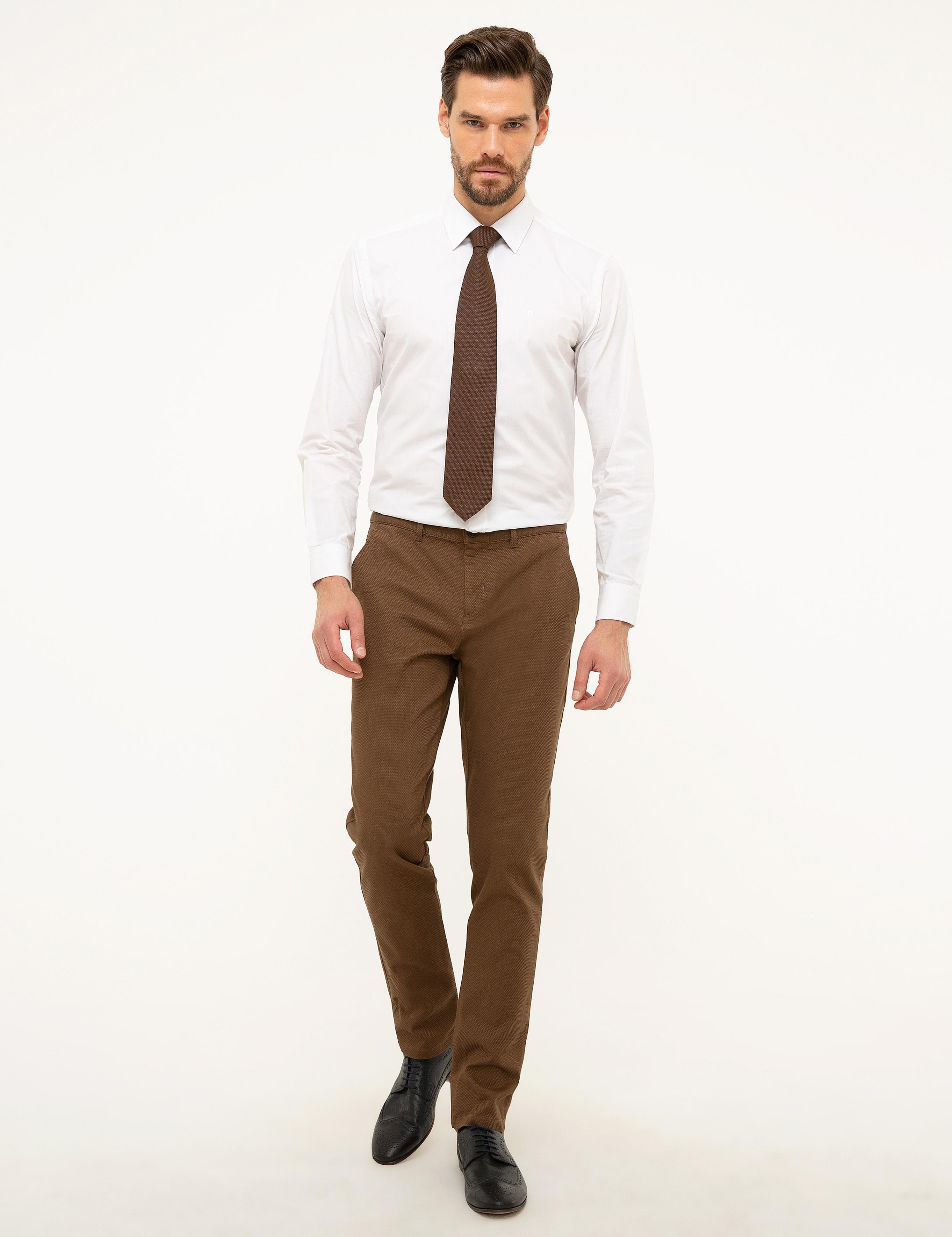 Camel Slim Fit Kanvas Pantolon