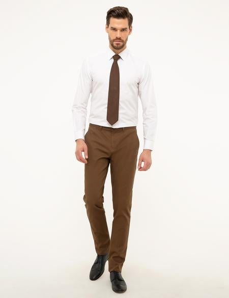 Camel Slim Fit Kanvas Pantolon - 50210270081