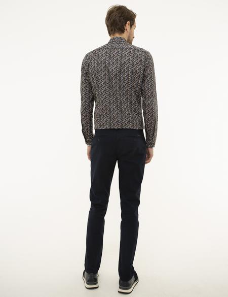 Lacivert Slim Fit Chino Pantolon - 50210270102