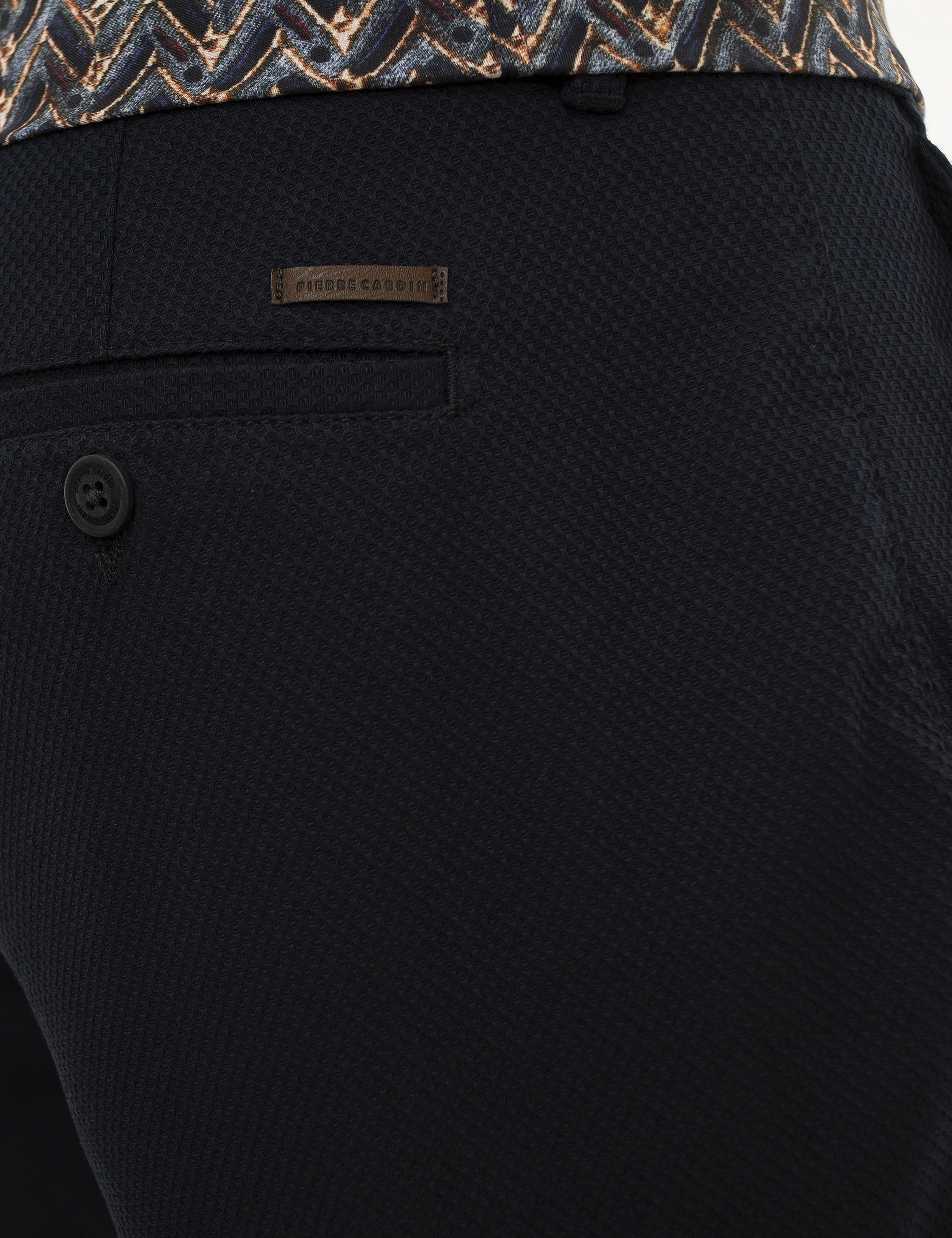 Lacivert Slim Fit Chino Pantolon - Image 4