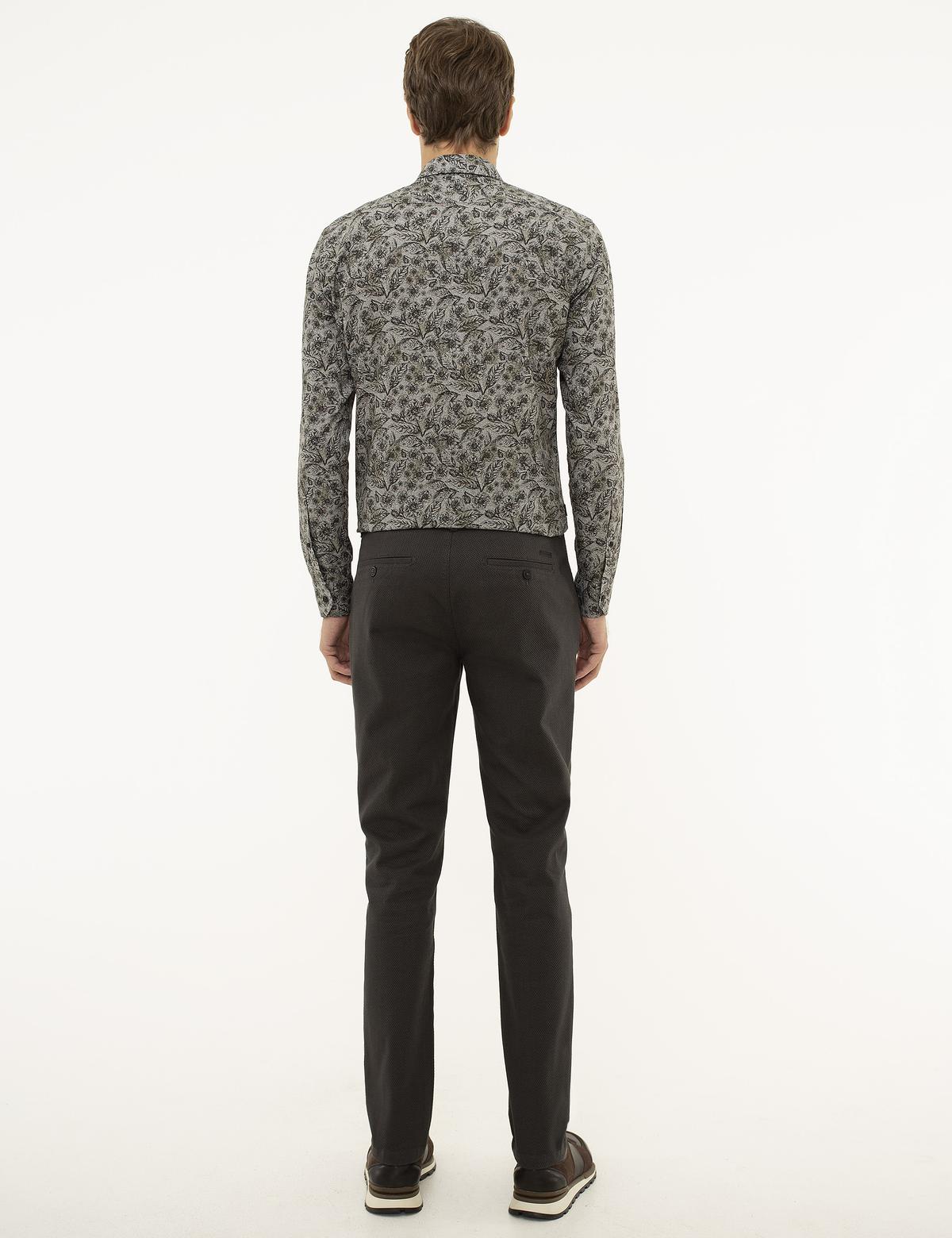 Antrasit Gri Slim Fit Chino Pantolon - 50210270072