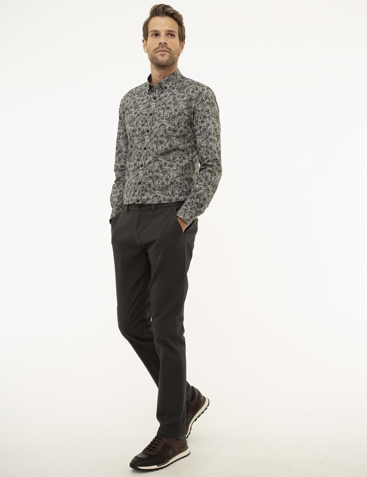 Antrasit Gri Slim Fit Chino Pantolon - 50210270072