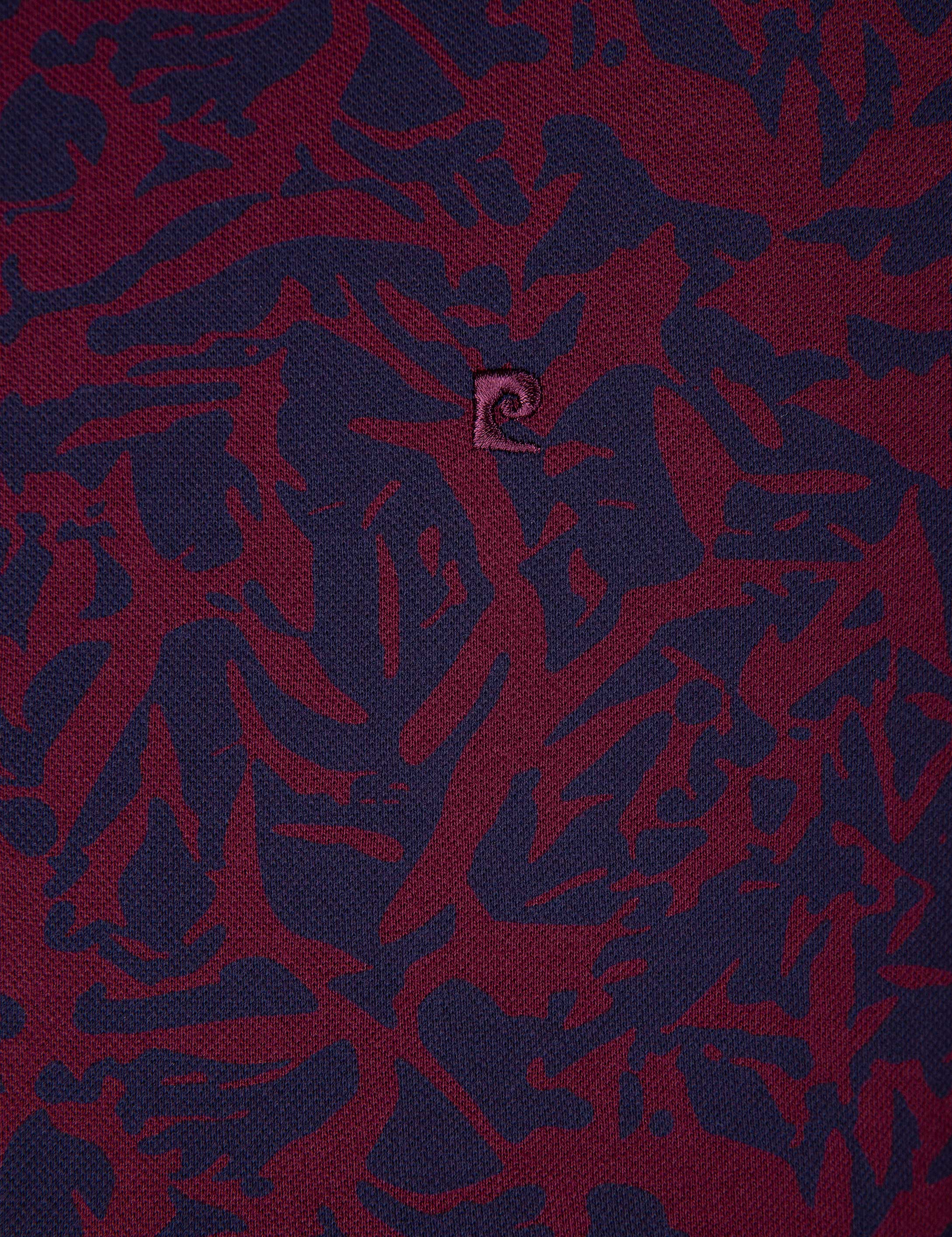 Bordo Slim Fit Polo Yaka T-Shirt
