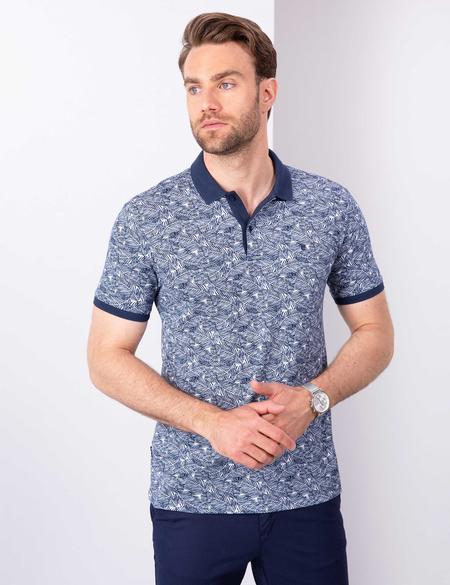 Lacivert Slim Fit Polo Yaka T-Shirt - 50210298007