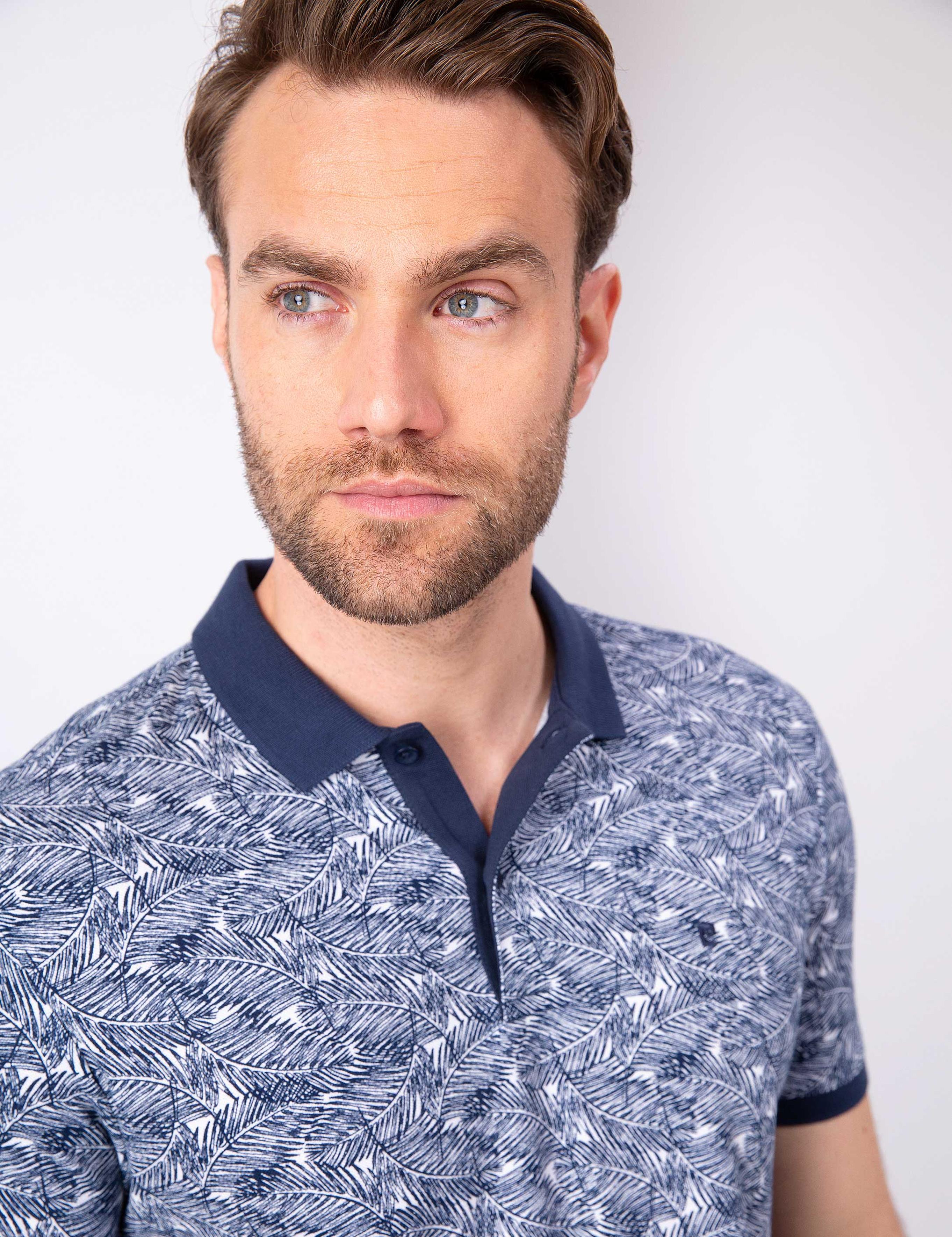 Lacivert Slim Fit Polo Yaka T-Shirt