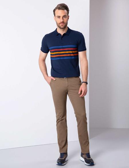Lacivert Slim Fit Polo Yaka T-Shirt - 50210299007